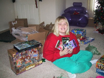 [Picture of Alyssa on Christmas 2001]